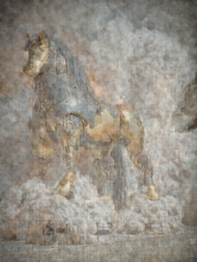 Steampunk Horse Epic Power and Destruction