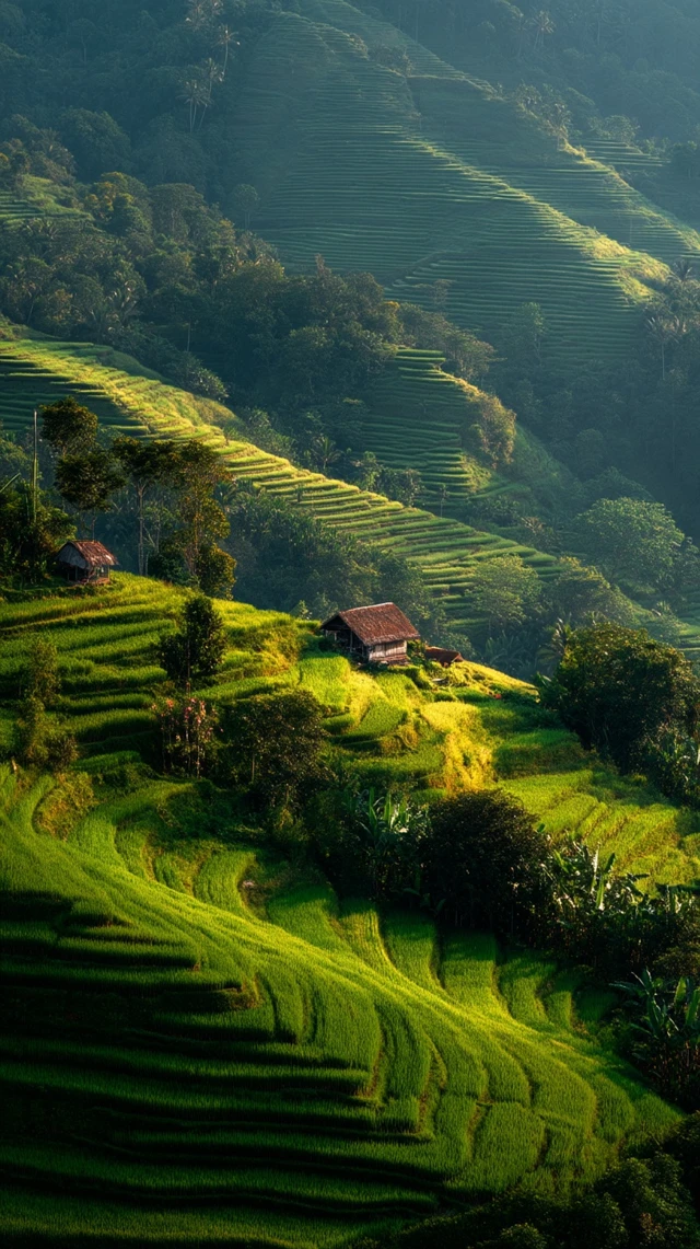 Rice Terrace at Sunset Landscape Photography