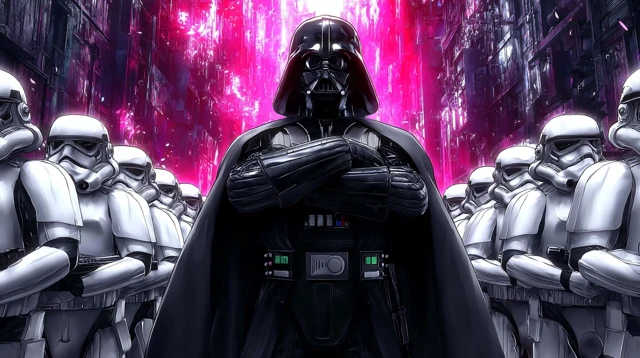 Darth Vader and Stormtroopers Iconic Image