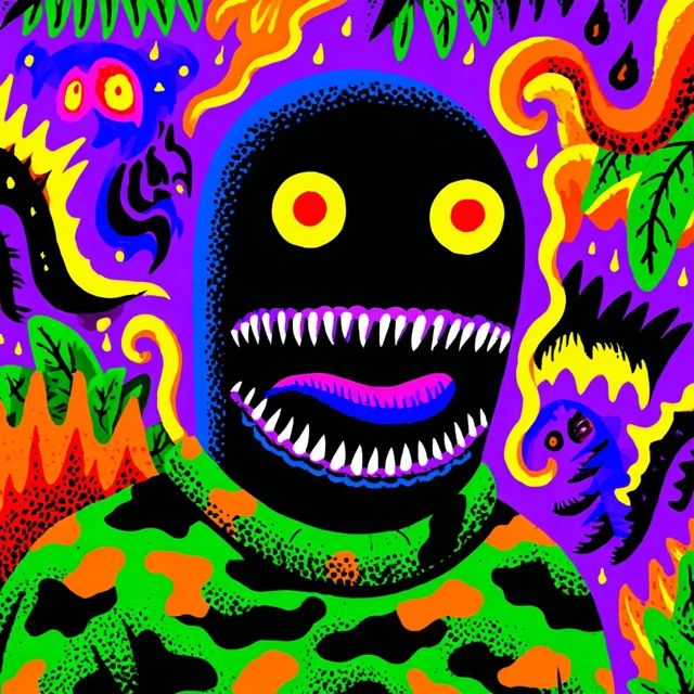 Bape Ninja Vampire Chaos Illustration