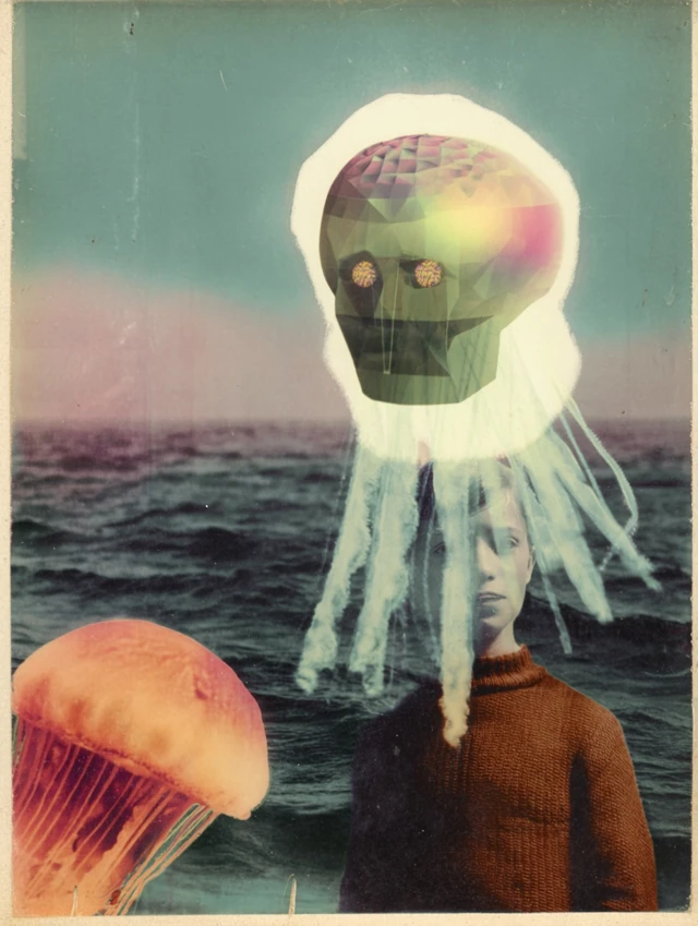 Ethereal Jellyfish Deity 1930s Art