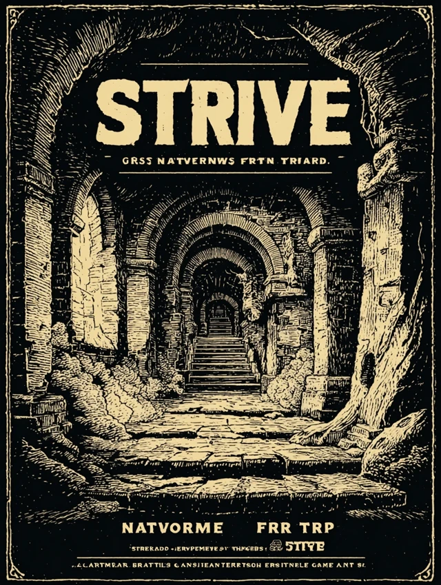 STRIVE Narrative First TTRPG Dungeon Cover