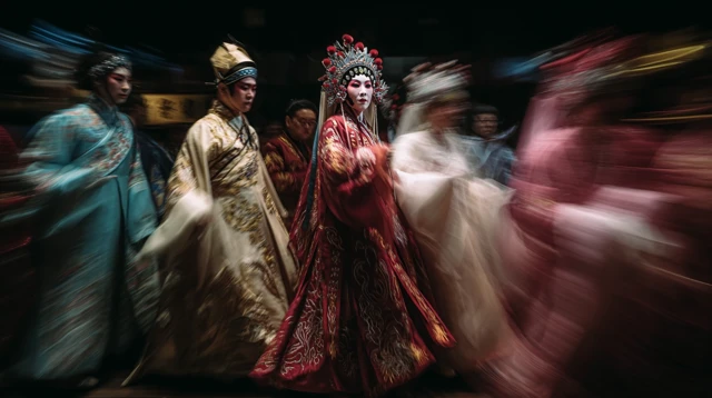 Chinese Opera in Hong Kong National Geographic Style