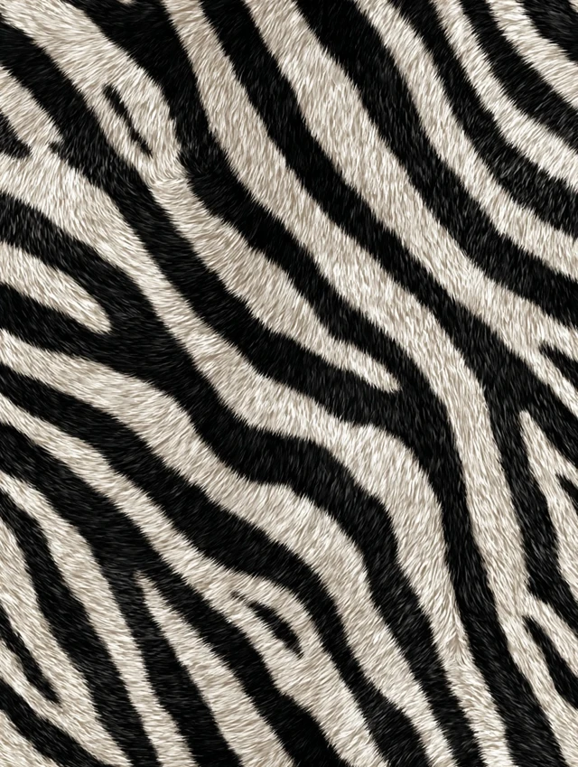 Seamless Zebra Stripe Pattern Photorealistic Fur Texture