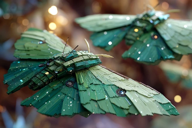 SciFi Luna Moth Mothership BioMimicry