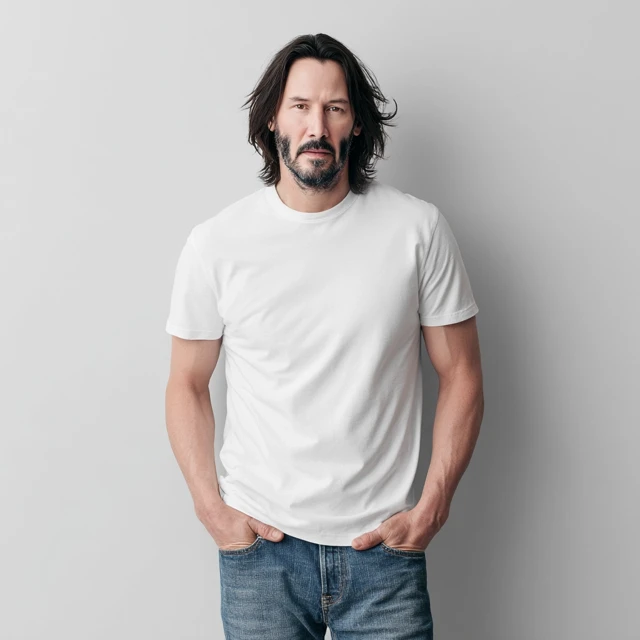 Keanu Reeves Hyper Realistic Mockup