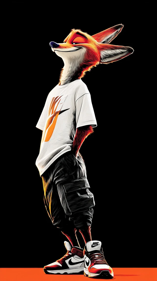 Nick Wilde Zootopia Rapper Illustration