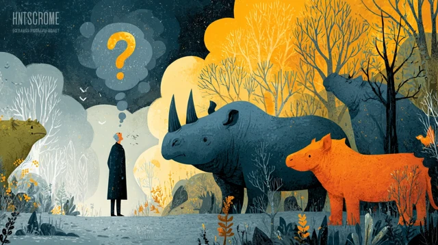 Extinct Animals Dreamy Cartoon Scientist