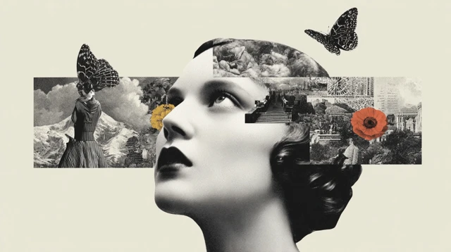 Dada Collage AI Dream Life and Escapism