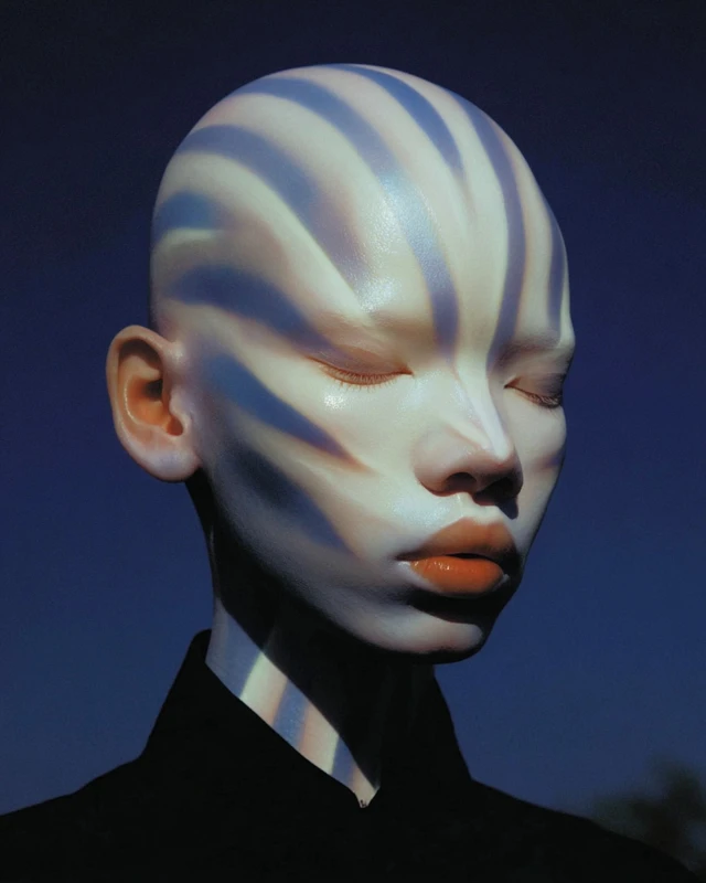 Androgynous Portrait Futuristic Fashion Editorial