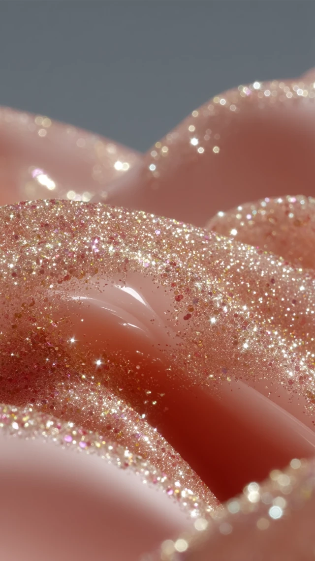 Glitter Macro Photography Pink Gold Sparkle Texture