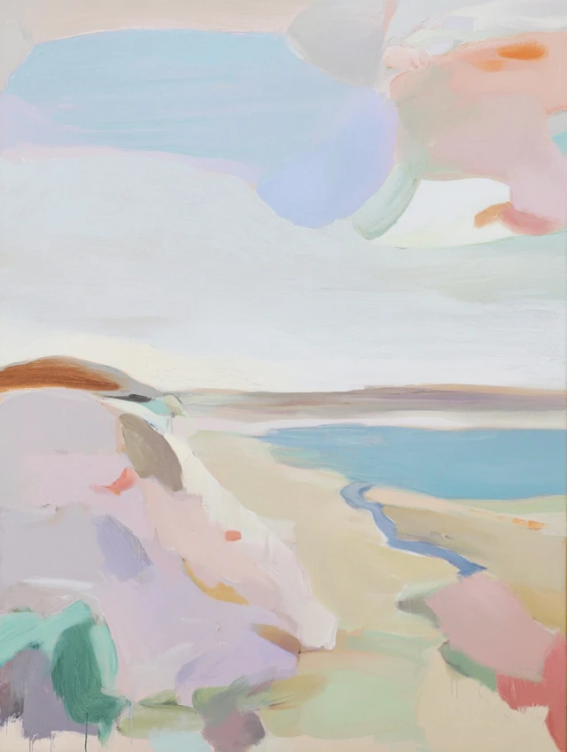 Abstract Pastel Landscape Painting