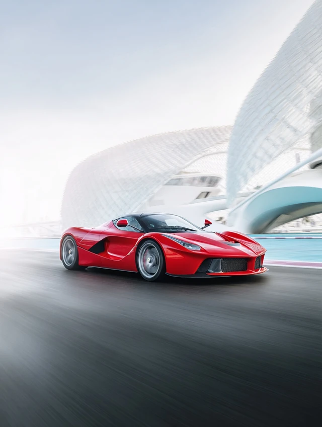 Red LaFerrari Abu Dhabi F1 Track