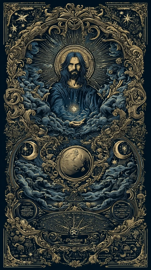The Magician Tarot Card Mystical Illustration