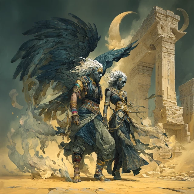 Nergal and Ereshkigal Mesopotamian Demon King and Queen