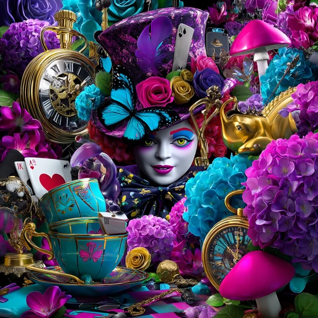Alice in Wonderland Hyper Realistic Art