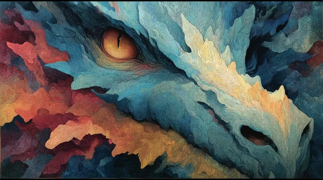 Surreal Painting Beautiful Horrible Strong Miserable