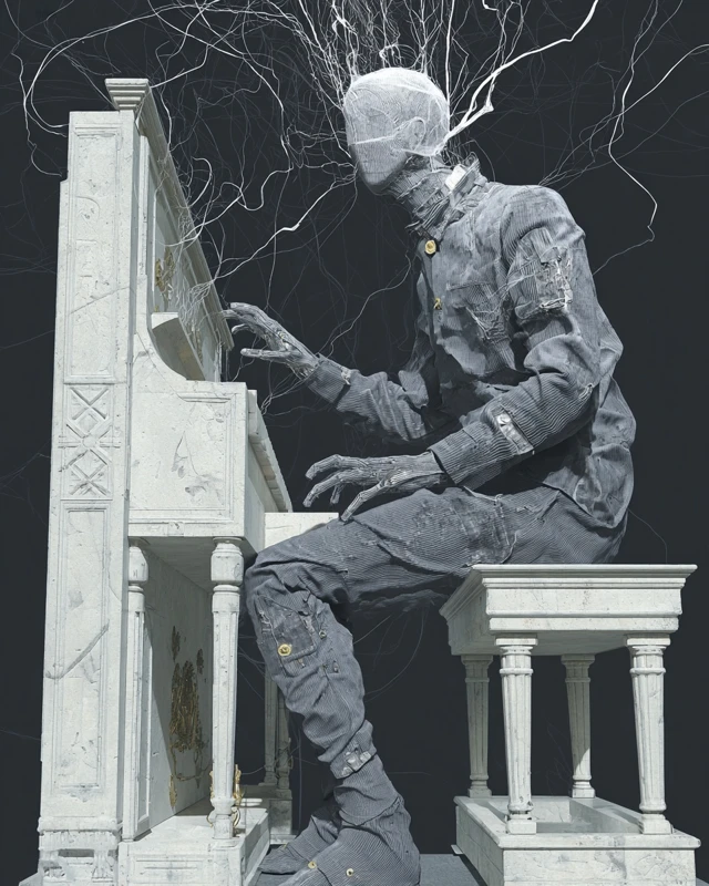 Eldritch Organist Surreal Art