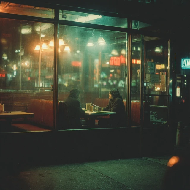 Manhattan Diner Late Night Conversation