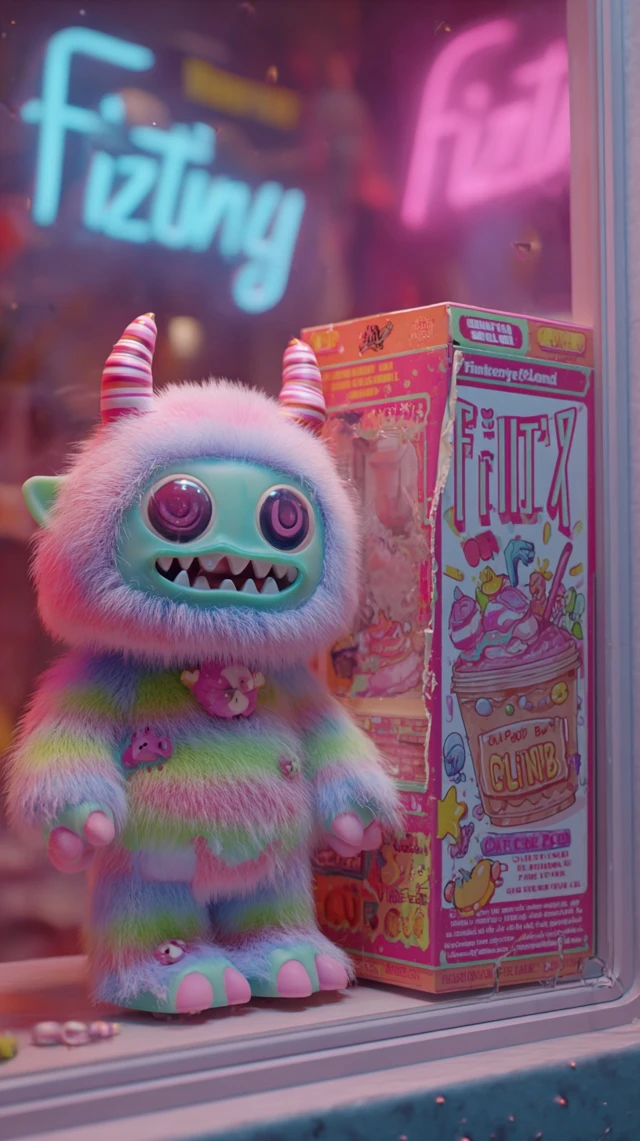 Creepy Cute Fizzik Toy Funhouse Horror Art