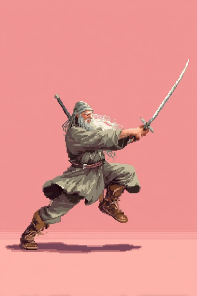 Gandalf Street Fighter Pixel Art