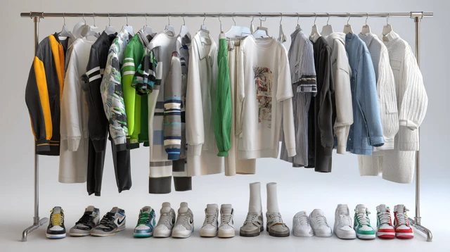 Mens Streetwear Outfits Fashion 3D Render