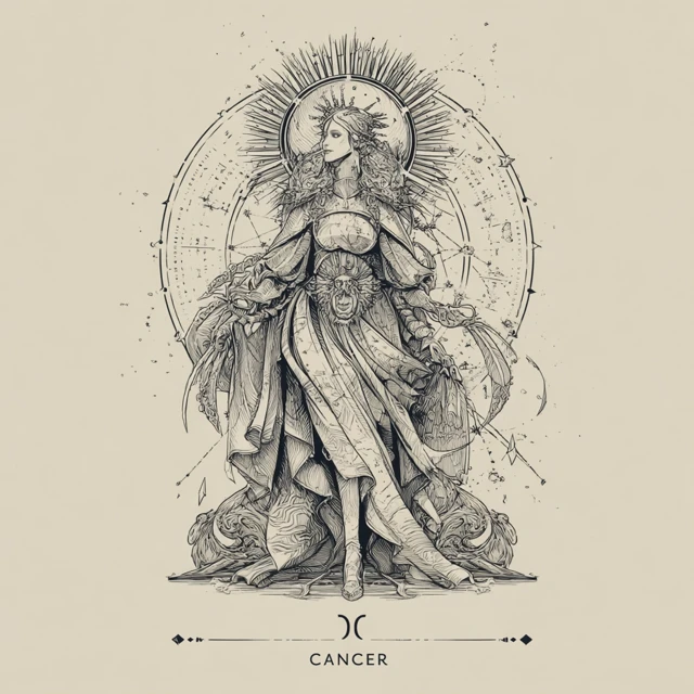 Cancer Zodiac Tattoo Design Bohemian Goddess