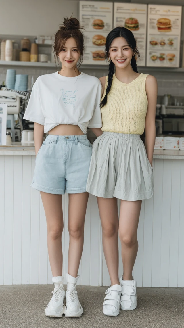 Korean Fashion Models in Trendy Summer Outfits