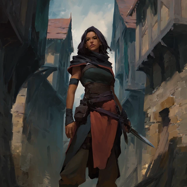 Street Tough in a Fantasy City