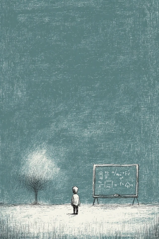 Solitude of Learning: Minimal Pen Drawing