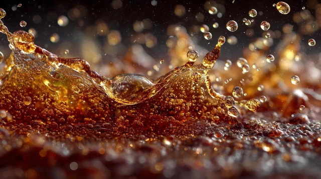 Cola Bubbles Macro Photography