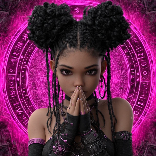 Ethereal Cypherpunk Avatar Neon Lights