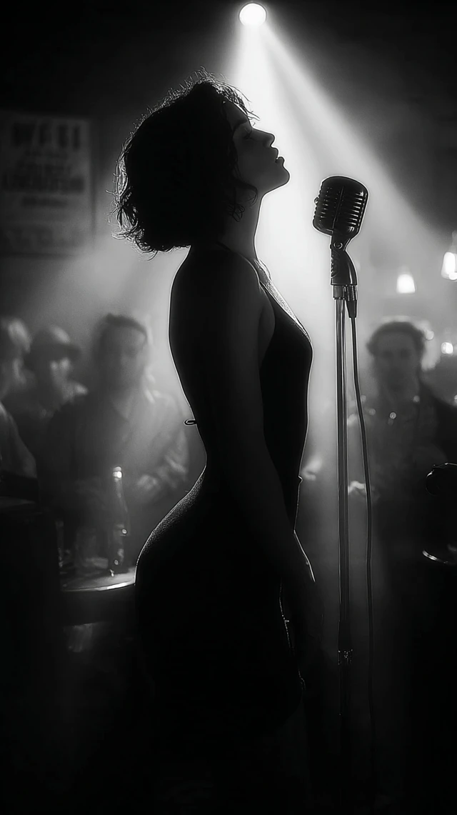 Jazz Singer in a 1930s Jazz Club