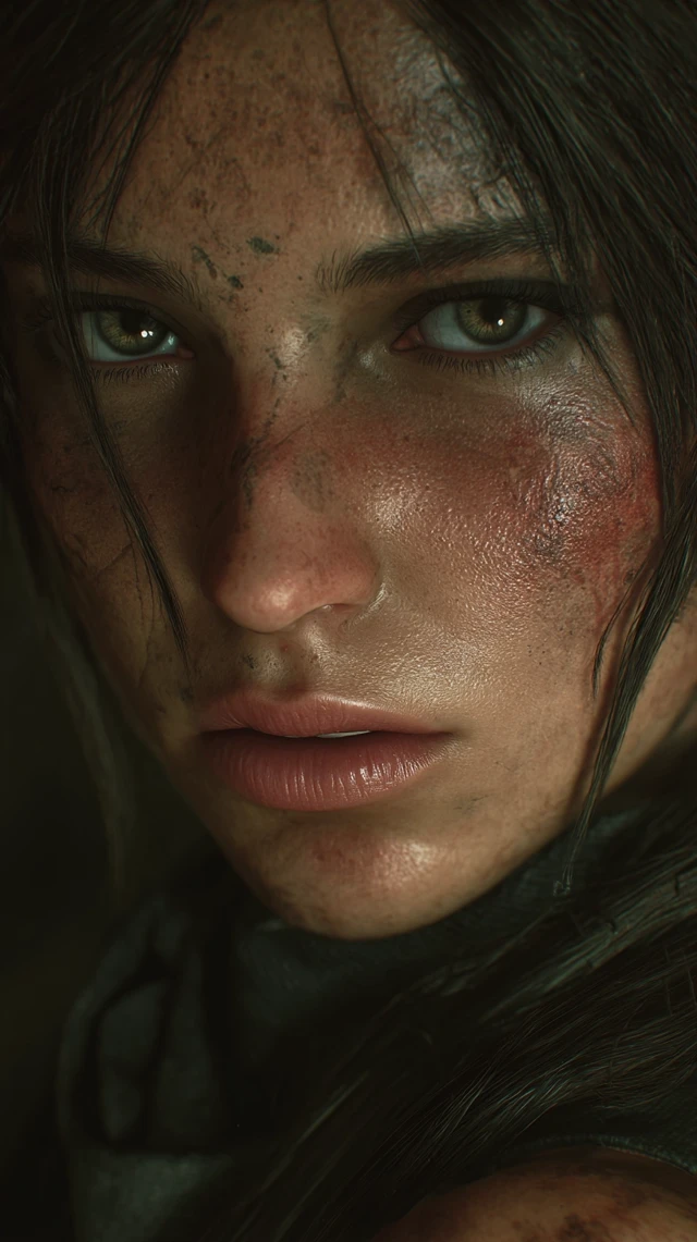 Realistic Lara Croft Portrait
