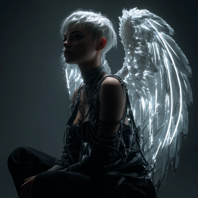 Mystic Angel Portrait Modern Super Realism