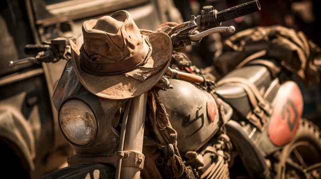 Cyberpunk Cowboy Master Chief Motorcycle