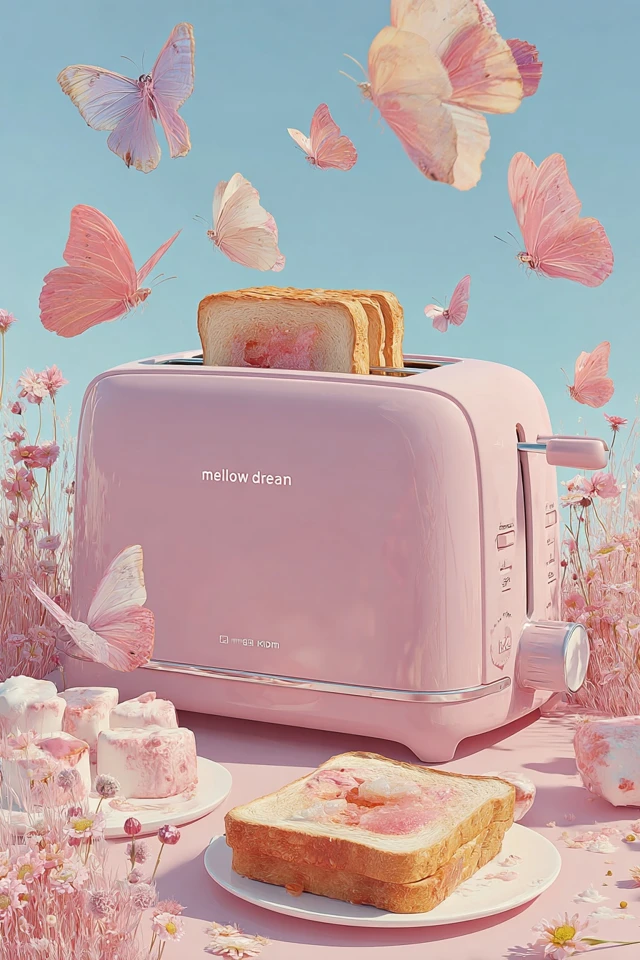 Mellow Dream Toaster Pastel Colors Product Shot