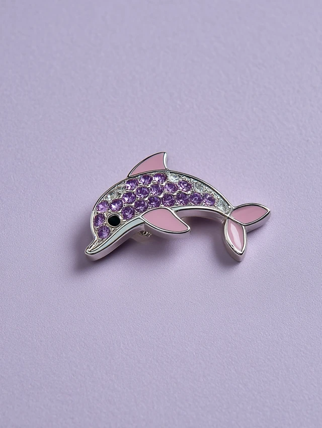 Cute Baby Dolphin Sparkling Reflections