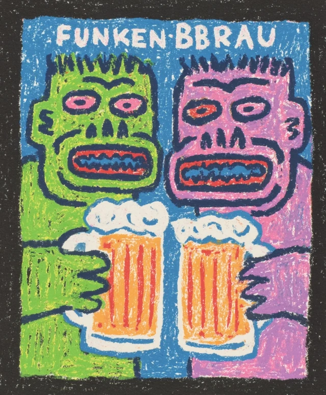 Funkenbrau Beer Abstract Art