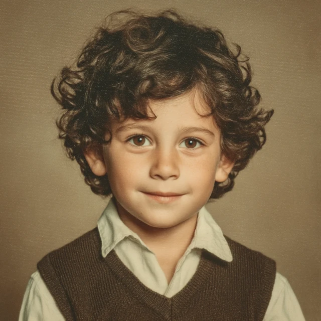 First Grade School Picture Day Retro Boy