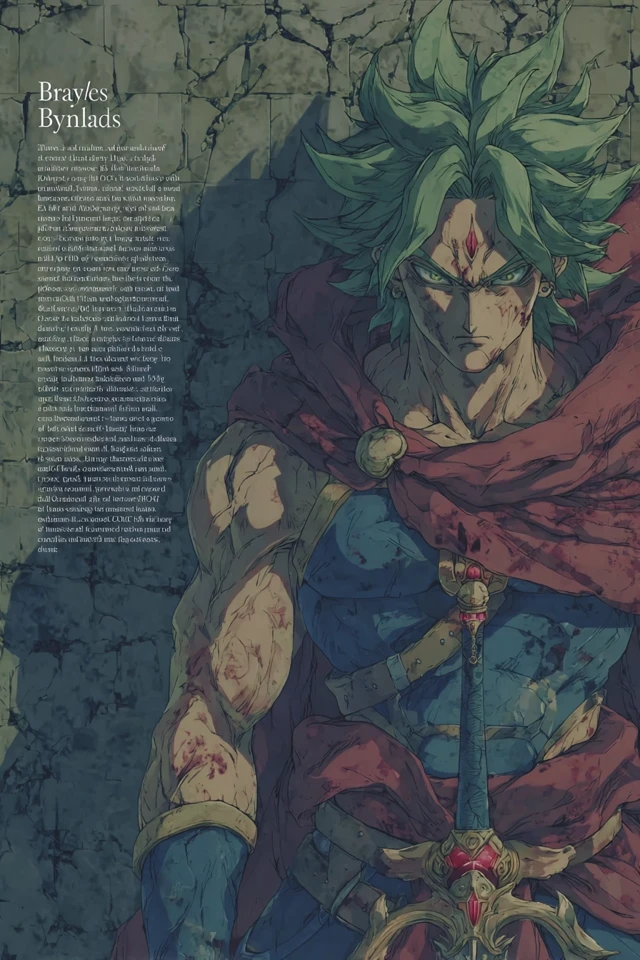 Epic Anime Warrior with Sword and Armor