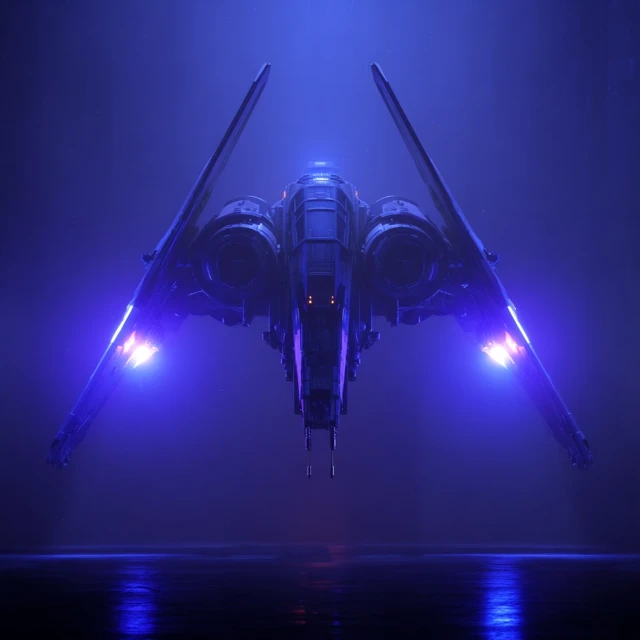 3D Star Wars Ship Concept Art
