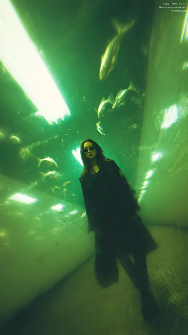 Underwater Cinematic Scene Wong Kar Wai Style