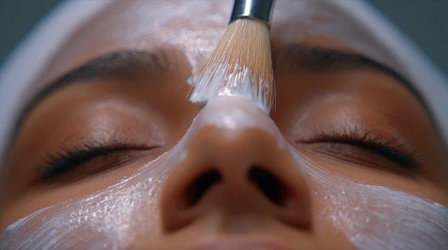 ASMR Skincare Facial Cream Application