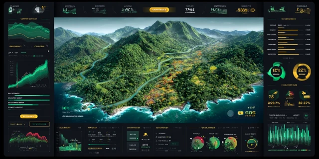 Futuristic Game UI Minimap Design