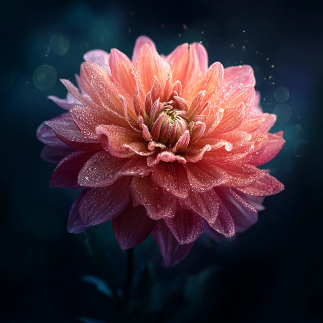 Striking Flower in Bloom Hyperrealistic Macro Shot