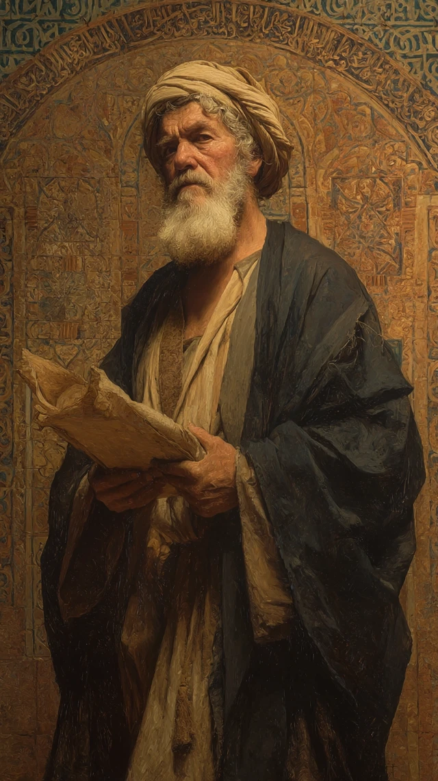Ibn Rushd Portrait Medieval Philosopher