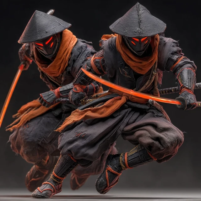 Ninja Warriors in Combat: Ghost of Tsushima Inspired