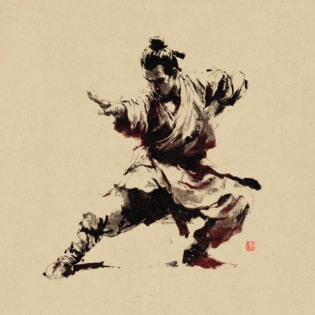 Ancient Chinese Kung Fu Painting