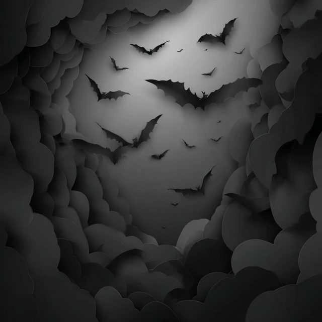 Dark Bat Abstract Background Illustration